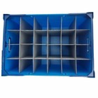 Glassware Storage Boxes Container Crates - Glassjacks - Light Blue 
