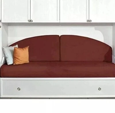 completo cuscini per letto a ponte marrone O Vari Colori Come Ultima Foto - Immagine 1 di 4