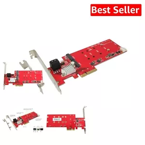 M.2 SATA SSD and Dual SATA III Expansion Card - Easy Setup RAID Controller - Picture 1 of 10