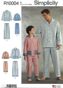 Simplicity R10004 Loungewear & Pajamas for Boys & Men Sz S-L, XS-XL UNCUT 8802 - Picture 1 of 4