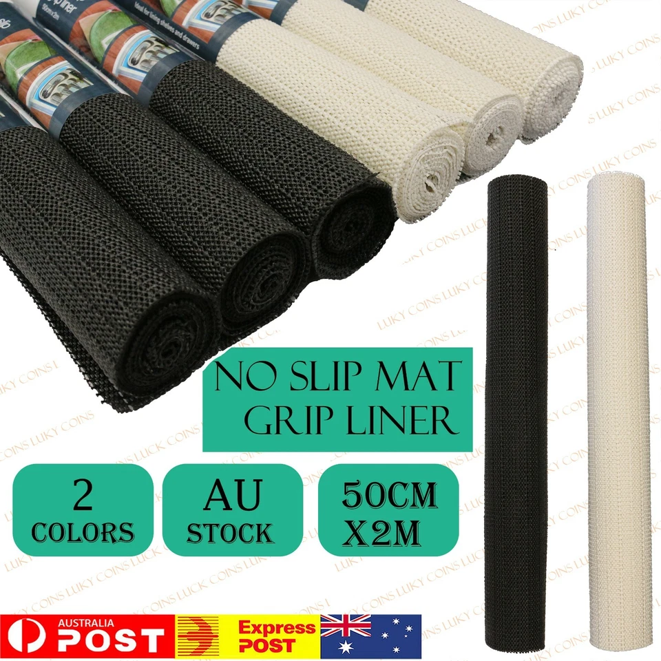 Anti Non Slip Grip Mat 50cmX200cm Kitchen Drawer Cupboard Underlay Liner Durable - image 1 of 4
