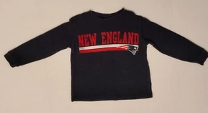 NFL Team Apparel New England Patriots XS 5T Navy Blue thermal Long Sleeve Shirt - Picture 1 of 4