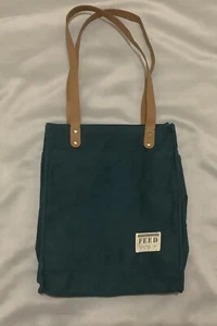 Feed Project wiederverwendbare Markt Canvas Beuteltasche Tasche 100 % Baumwolle türkis Medium Tasche Öko - Bild 1 von 8
