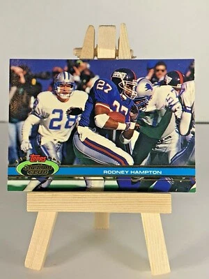 1991 Topps Stadium Club Football #58 Rodney Hampton RB New York Giants - Image 1 of 2