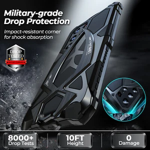 For Samsung S25 Ultra S24 Ultra 5G Shockproof Armor Metal Full Body Protect Case - Picture 1 of 22