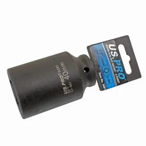 US PRO Tools 40mm 1/2" dr 6 Point Deep Hub Nut Socket Gearbox 3491 - Picture 1 of 2