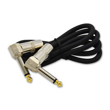 Guitar cable 6 ft instrument cord - Right angle to Right angle 1/4 mono plug
