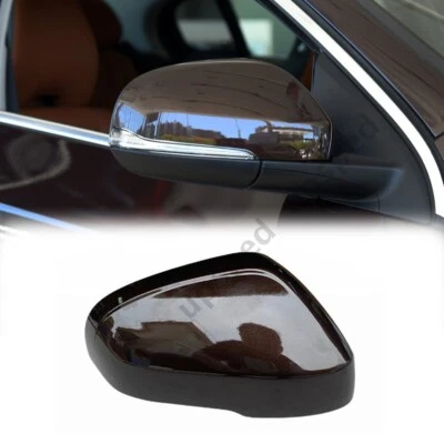 Cubierta de tapa de espejo retrovisor lateral derecho marrón para Volvo S60 S80 2012-2019 Foto 1 de 4