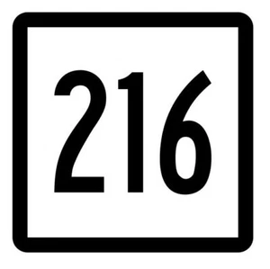Connecticut State Route 216 Sticker Decal R5219 Highway Route Sign - Picture 1 of 1