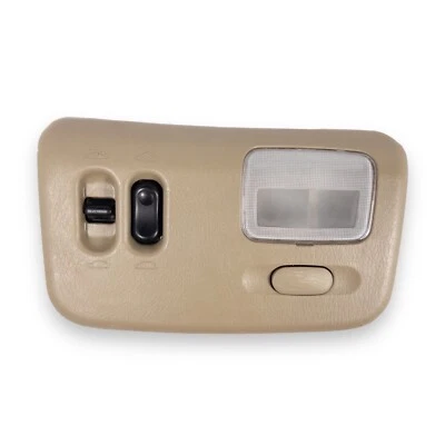 2000-2003 Nissan Maxima Infiniti I30 Tan Front Overhead Map Dome Light W/Sunroof - Image 1 of 4