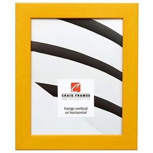 Craig Frames Colori 125, 1.25 Inch Wide Modern Yellow Picture Frame - Picture 1 of 10