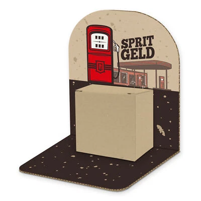 itenga Geldgeschenk Verpackung Gutschein Spritgeld zum Aufstellen Geschenkbox - Bild 1 von 4