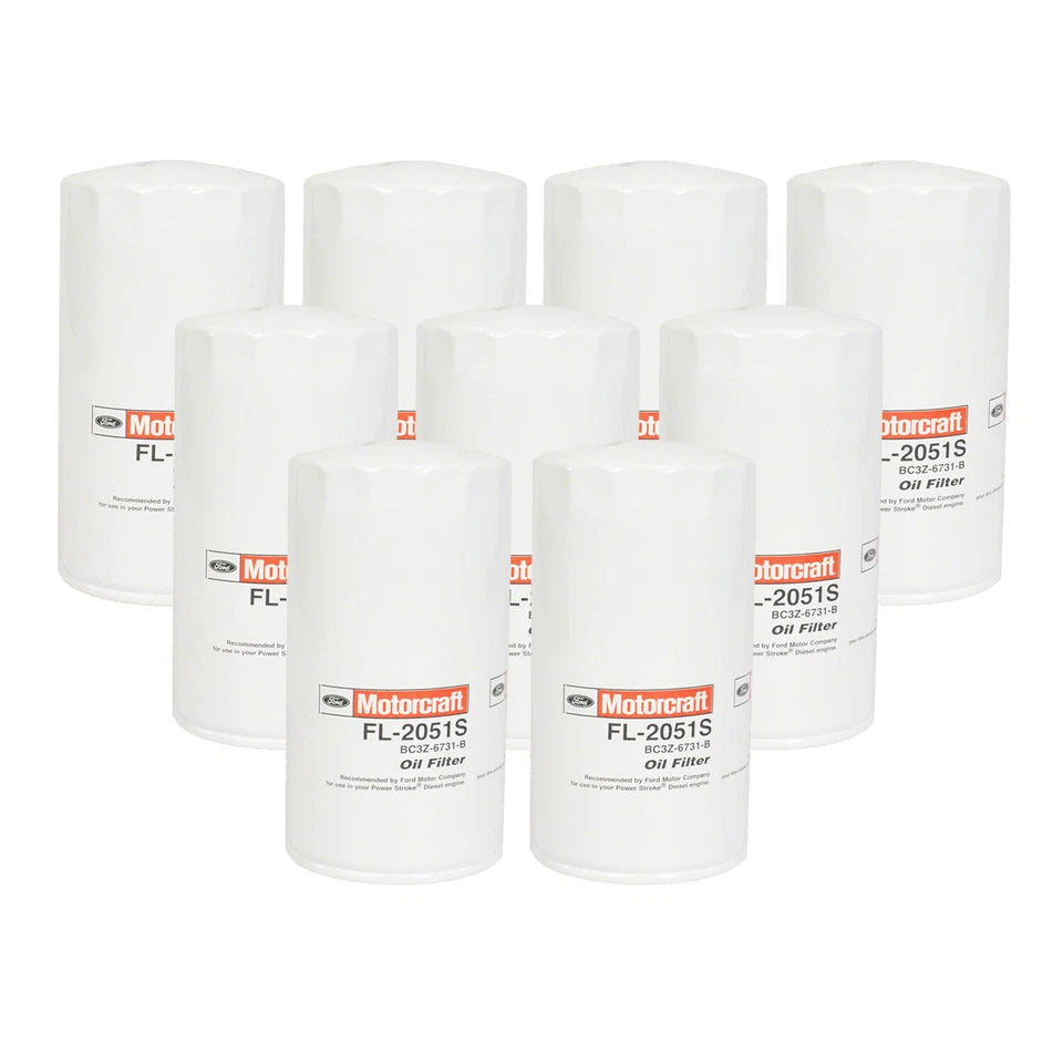 Juego de 9 filtros de aceite de motor Motorcraft OEM para Ford F-250 F-350 Super Duty Foto 1 de 1