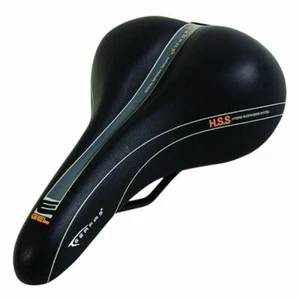 Serfas Men's E-Gel Bicycle Saddle-Black-Waterproof-Seat-MSD-100-New - Picture 1 of 2