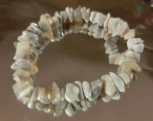Bracciale AGATA + foglio informativo proprieta' pietra quarzo fortuna KI MAGIA - Picture 1 of 2