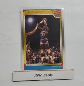 1988 Fleer Patrick Ewing #130 All Star Team HOF New York Knicks 
