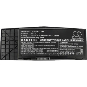 Ersatzakku CS-DER173NB für DELL Alienware M17x R3 BTYVOY1 10,8 Volt 6600mAh LiIo - Bild 1 von 3
