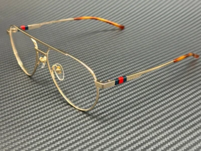 GUCCI GG1679O 002 Gold Men's 56 mm Large Eyeglasses - Image 1 of 4