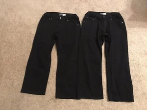 Levi Strauss Boys Black Jeans, Lot of 2 - Picture 1 of 4