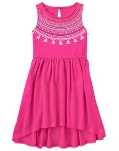 NWT Gymboree Jungle Brights Hot Pink Tassel Dress 10 - Picture 1 of 1
