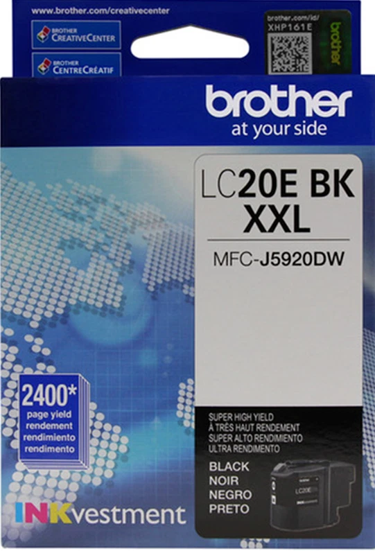 Nuevo cartucho de tinta negro genuino Brother LC20E BK XXL MFC-J5920DW Foto 1 de 1