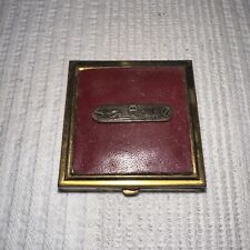 Vintage Leather Pill Box Etienne Aigner Square
