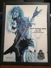 collectible Darrell "Dimebag" Abbott Tribute poster