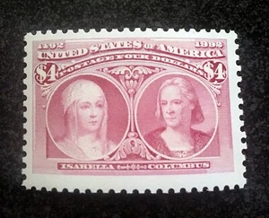 1992 #2625c $4.00 The Voyages of Columbus  Claim New World - Isabella & Columbus - Picture 1 of 1