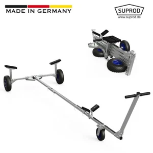 Slipwagen Bootswagen Handtrailer faltbar PU Ø 260 mm schwarz/blau - Bild 1 von 11