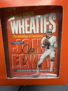 John Elway 24K Gold Signature Wheaties Box Commemorative AU Images NFL - Picture 1 of 4