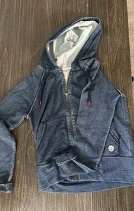 Lucky Brand Lucky Lotus Blue Zip Up Jacket Size XS - Picture 1 of 1