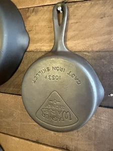 Wagner Ware Cast Iron #3 Pie Logo Skillet 1053 F Restored (circa: 1915-1934) - Picture 1 of 6