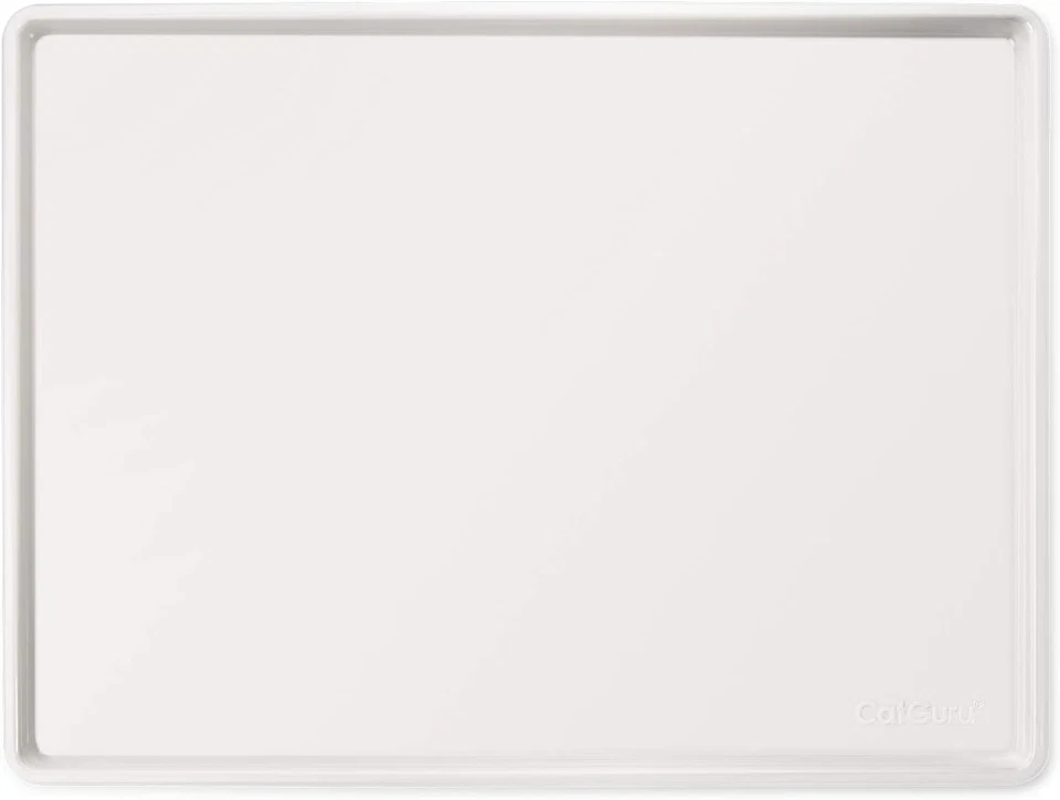 Cat Food Mat, Small & Large Pet Feeding Mat, Waterproof Cat Tray for Food and Wa - Image 1 of 4