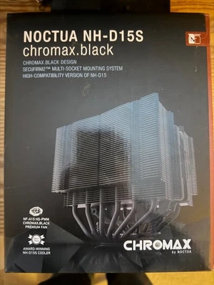 Noctua NH-D15S Chromax.Black CPU Cooler with NF-A15 PWM 140MM Fan - Image 1 of 4