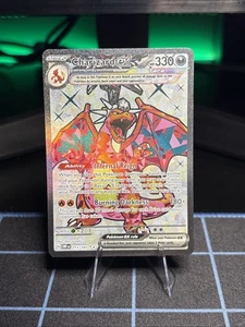 Pokémon TCG Charizard EX Sv03: Obsidian Flames Holo Ultra Rare Card 215/197 - Picture 1 of 3