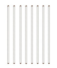 Glass Stick 12" Length Stir Rod with Both Ends round 8Pcs/Pk
