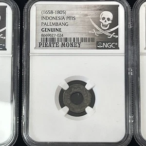 SASA AH1658-1805 Indonesia Pitis Palembang NGC Genuine PIRATE MONEY - Picture 1 of 4