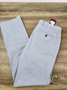 Pantalones chinos Charles Tyrwhitt ajustados elásticos para hombre 36x32 azul frente plano NUEVO - Imagen 1 de 8