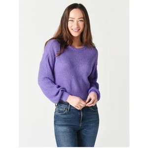 Cupcakes & Cashmere Women's Rhonda Sweater in Aster Purple Medium $110 - Picture 1 of 3