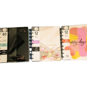 Lot The Happy Planner 2x UNDATED 12 Month Planner and Happy Journal 80 Sheets - Picture 1 of 4