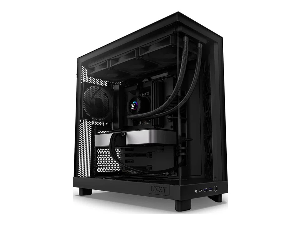 NZXT H6 Flow , Tower-Gehäuse schwarz, Tempered Glass - Bild 1 von 1