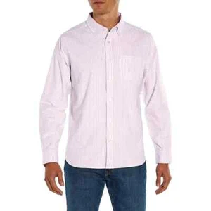 Camisa Oxford de manga larga Gap para hombre talla XXL a rayas con flores de orquídea - Imagen 1 de 6