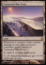 1x Contested War Zone Mirrodin Besieged MtG Magic Land Rare 1 x1 Card Cards