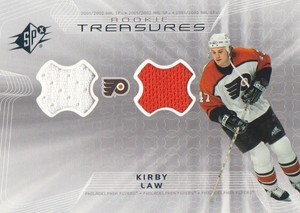 2001-02 SPx Hockey Rookie JERSEY #RT-KL Kirby Law