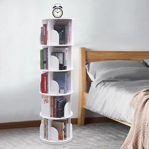 Estantería organizadora giratoria 360 de 5 niveles estante de almacenamiento de pie escaparate - Imagen 1 de 24