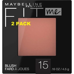 2 PACK Maybelline New York Fit Me Blush Nude 0.16 fl. oz. - Picture 1 of 1