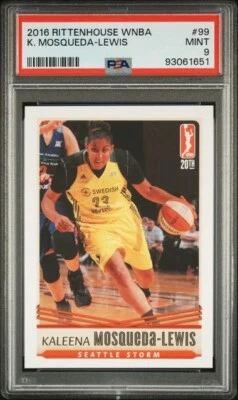 2016 Rittenhouse WNBA PSA 9 Kaleena Mosqueda-Lewis Seattle Storm UCONN Huskies - Image 1 of 2