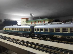 LIMA H0 DB - 2 CARROZZE PASSEGGERI 2a classe CON BAGAGLIAIO - Foto 1 di 14