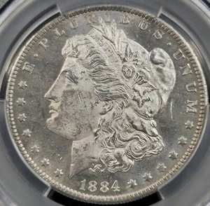 1884 O Morgan Silver Dollar MS 62 PL CAC - Picture 1 of 4