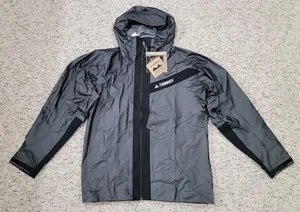 $450 Adidas Terrex Techrock Light Gore-Tex Jacket H57721 Black/Gray Mens Size XL - Picture 1 of 17